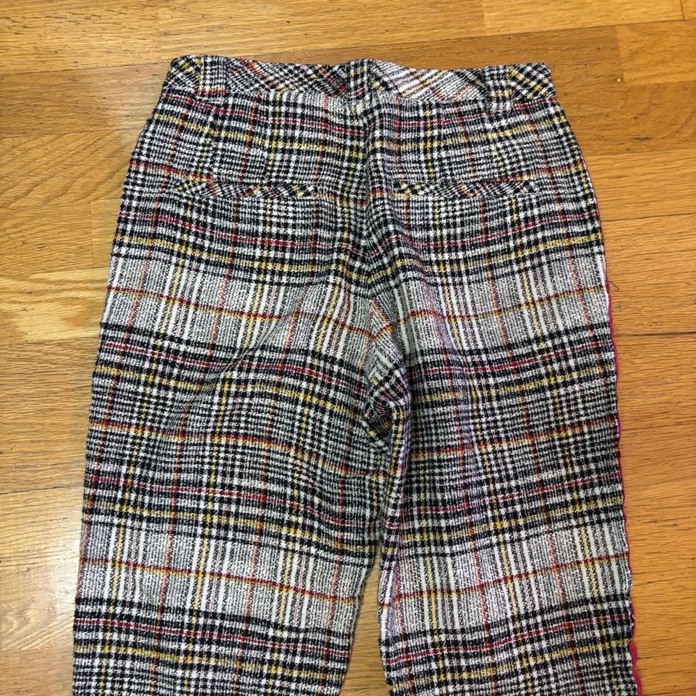 Free People Good Vibes Preppy Plaid Academia Career Quiet Luxury Trouser Pants 4 - Picture 5 of 7